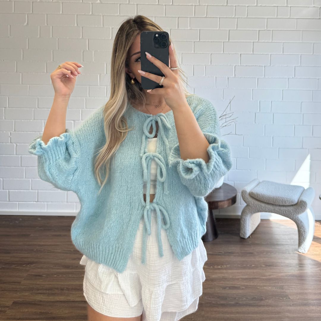Cárdigan Oversize con Lazos Lucila