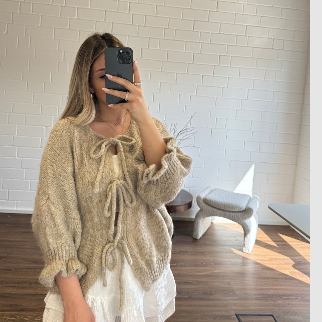 Cárdigan Oversize con Lazos Lucila