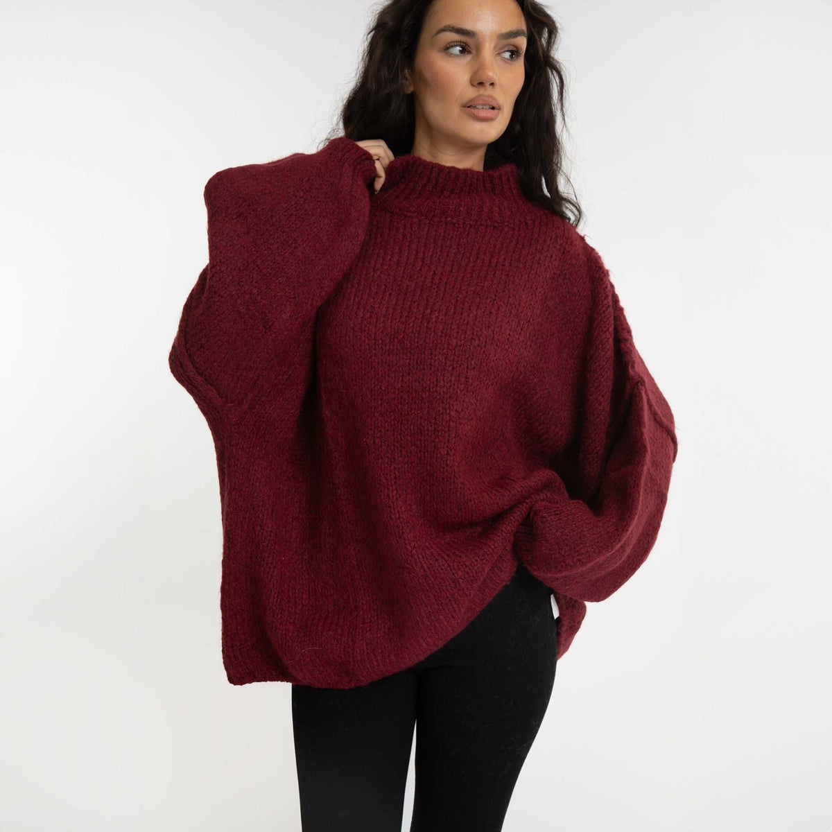 Jersey Oversize de Cuello Alto Úrsula