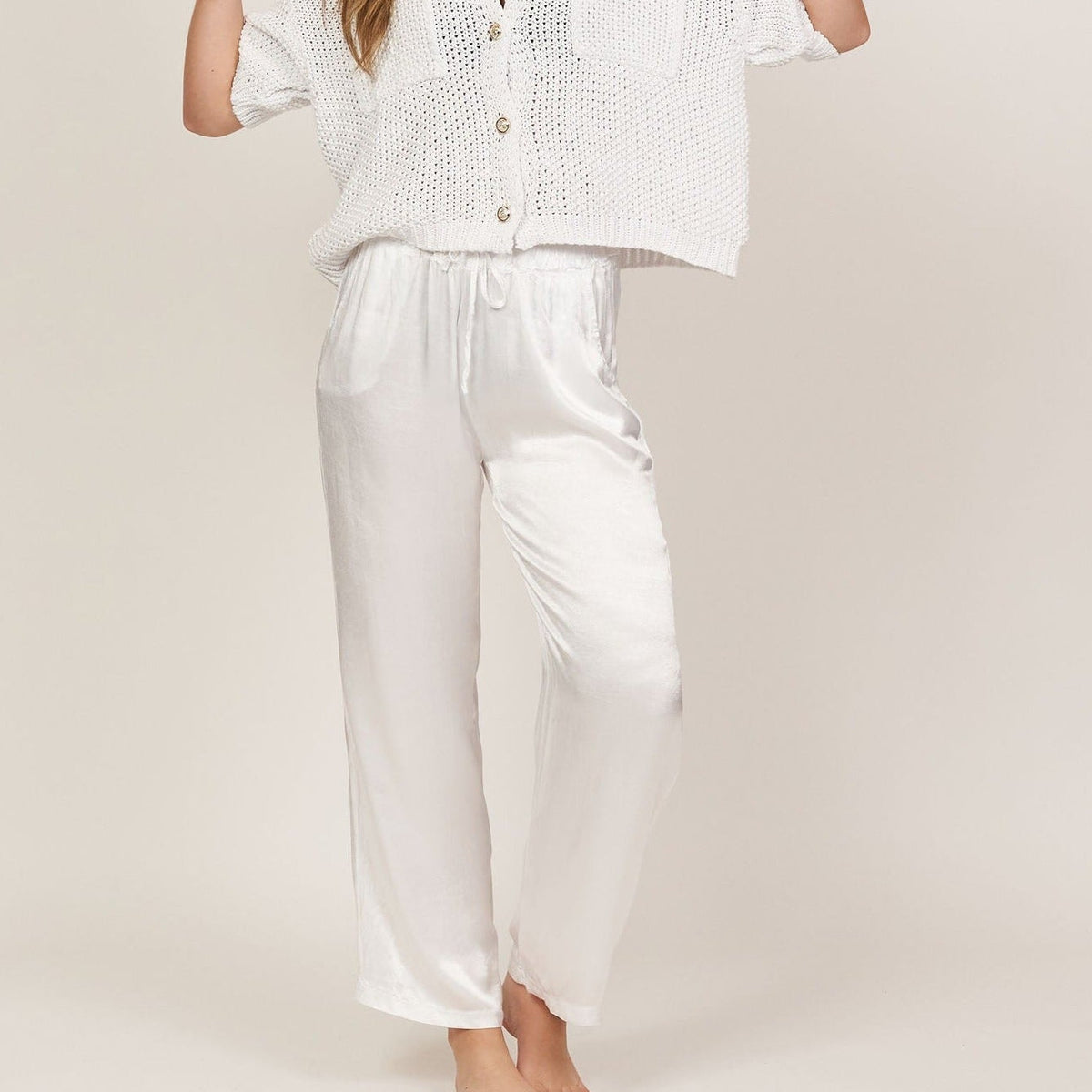 Pantalón Satinado Ancho Aroa