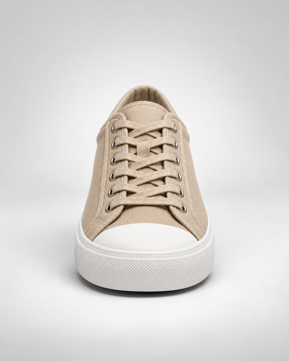 Sneaker Canvas Street beige de estilo canvas para hombre - vista frontal