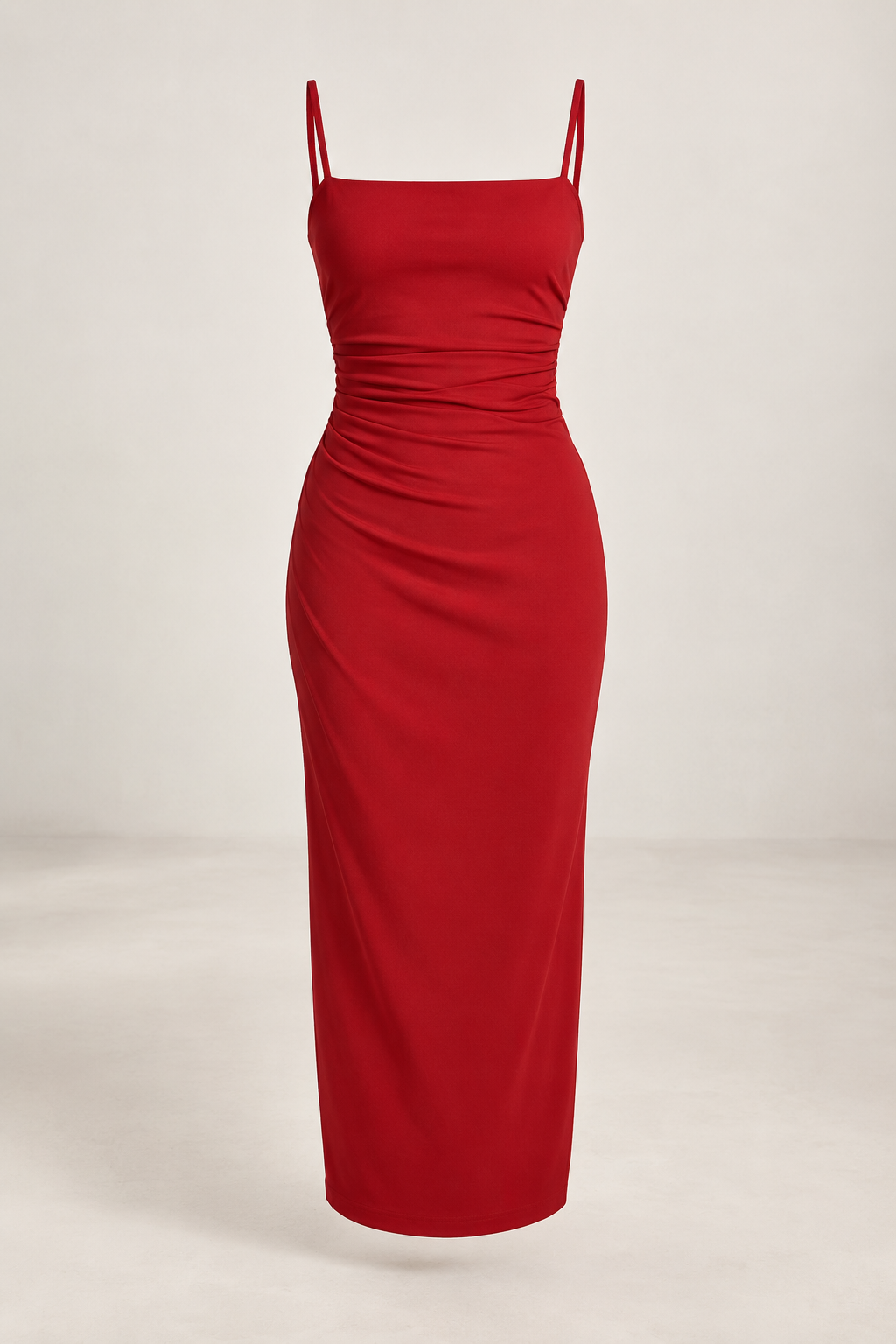 Vestido Alma Fit rojo - frontal VRS STYLE