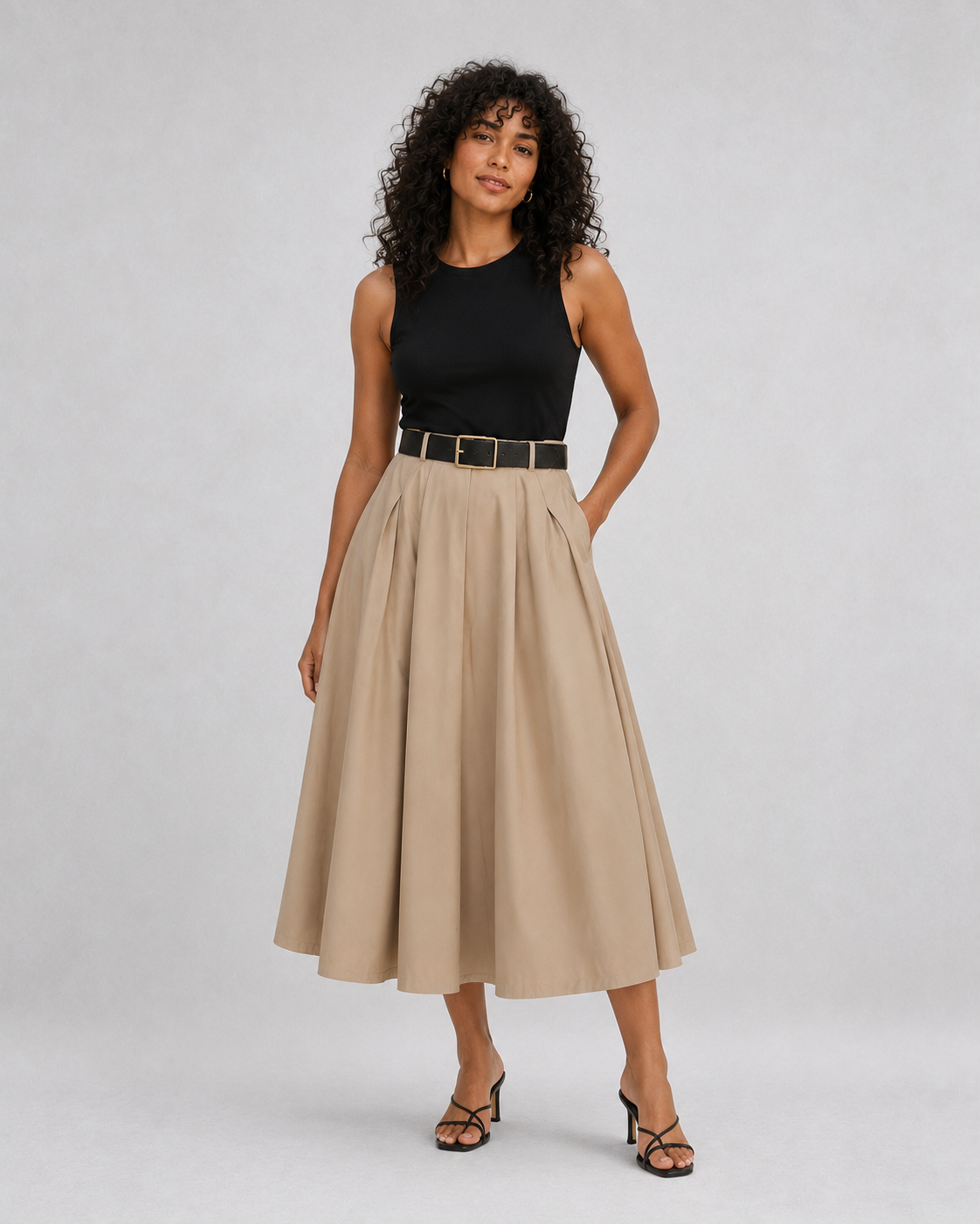 Vestido Midi Belted - modelo 3 VRS