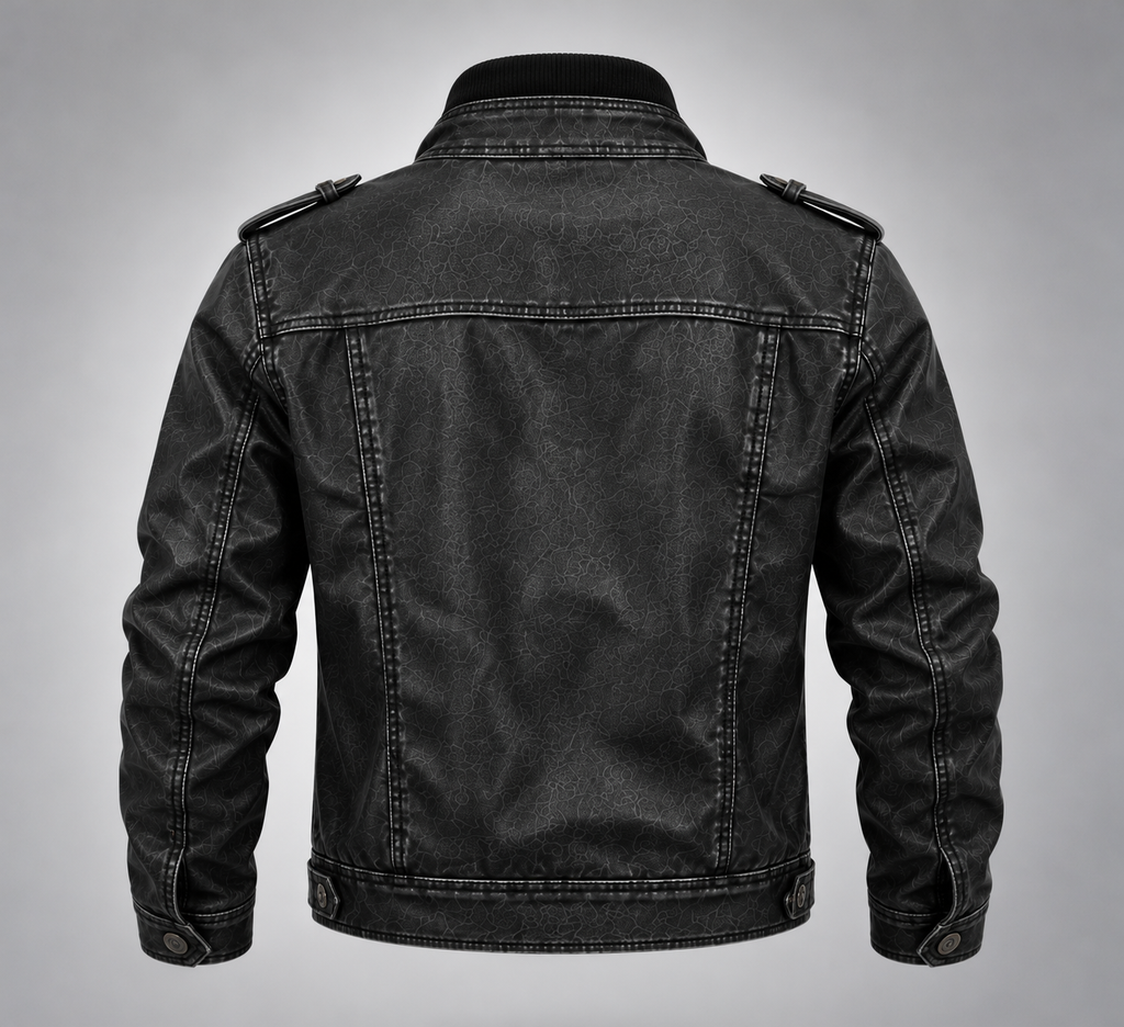 Chaqueta VRS Asfalto negra sin modelo trasera