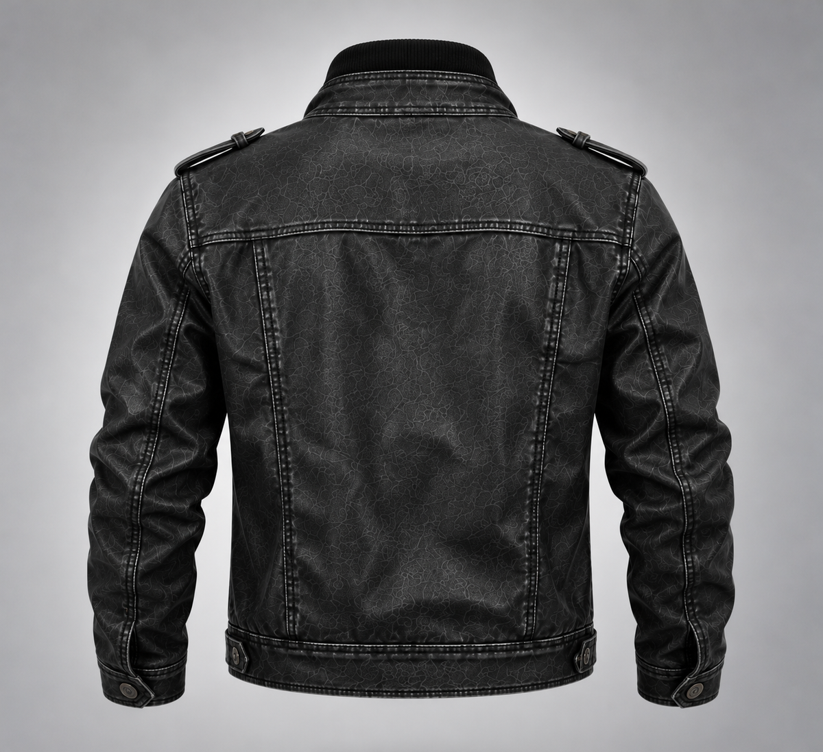 Chaqueta VRS Asfalto negra sin modelo trasera