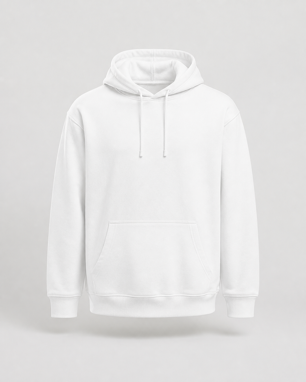 Sudadera Midweight Essential VRS en blanco — prenda vista de frente