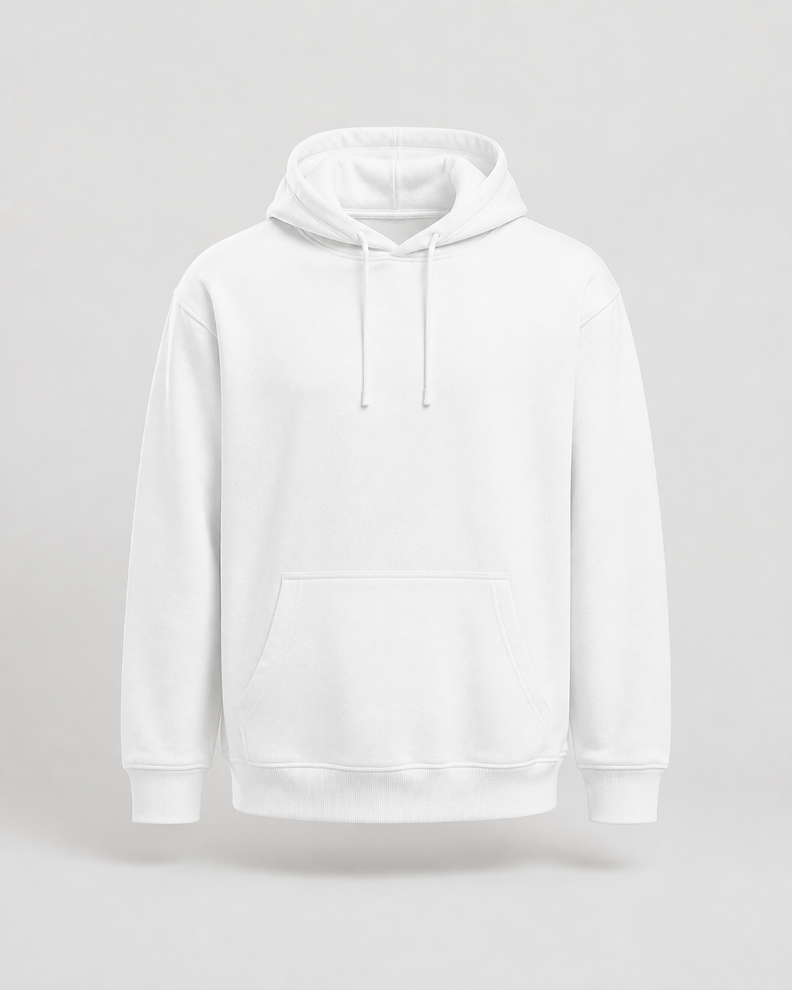 Sudadera Midweight Essential VRS en blanco — prenda vista de frente