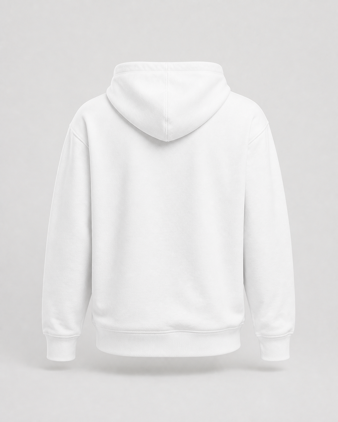 Sudadera Midweight Essential VRS en blanco — prenda vista de espalda