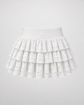 Falda Amelie Lace blanca — vista frontal
