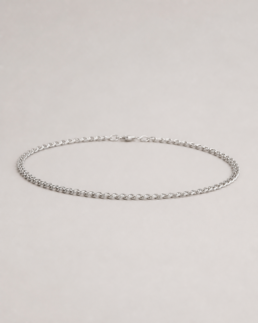 Pulsera de Cadena Fina Plateada VRS STYLE — producto