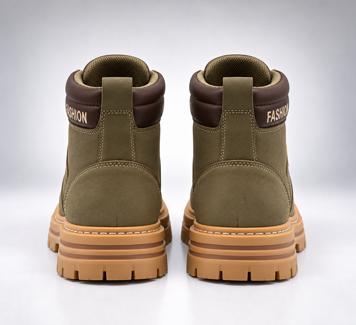 Ridge Urban Boots verde oliva espalda