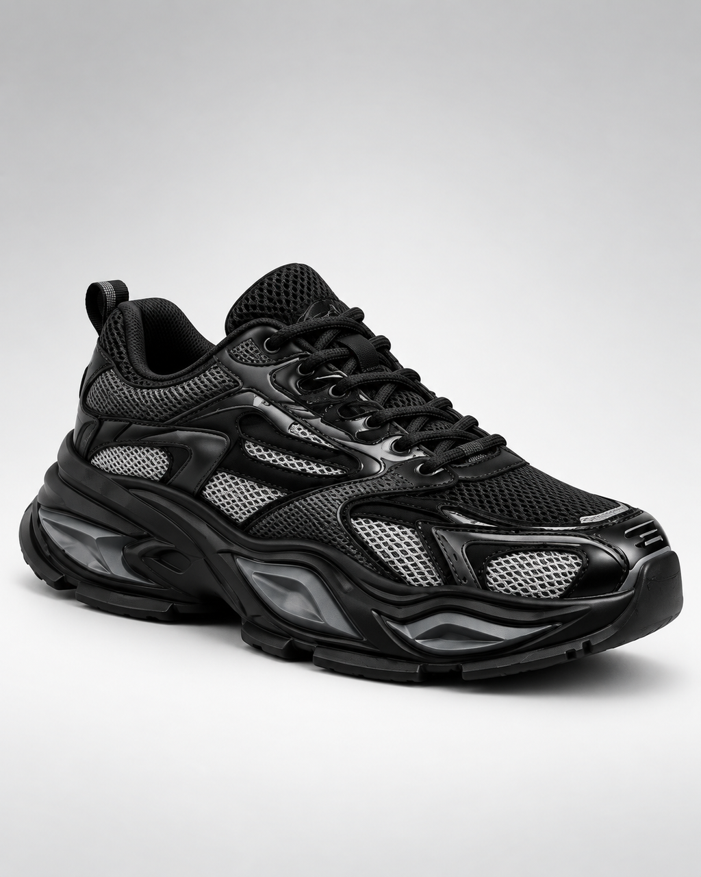 VRS Urban Motion Sneakers negro - vista 45 grados [vrs-color:negro]