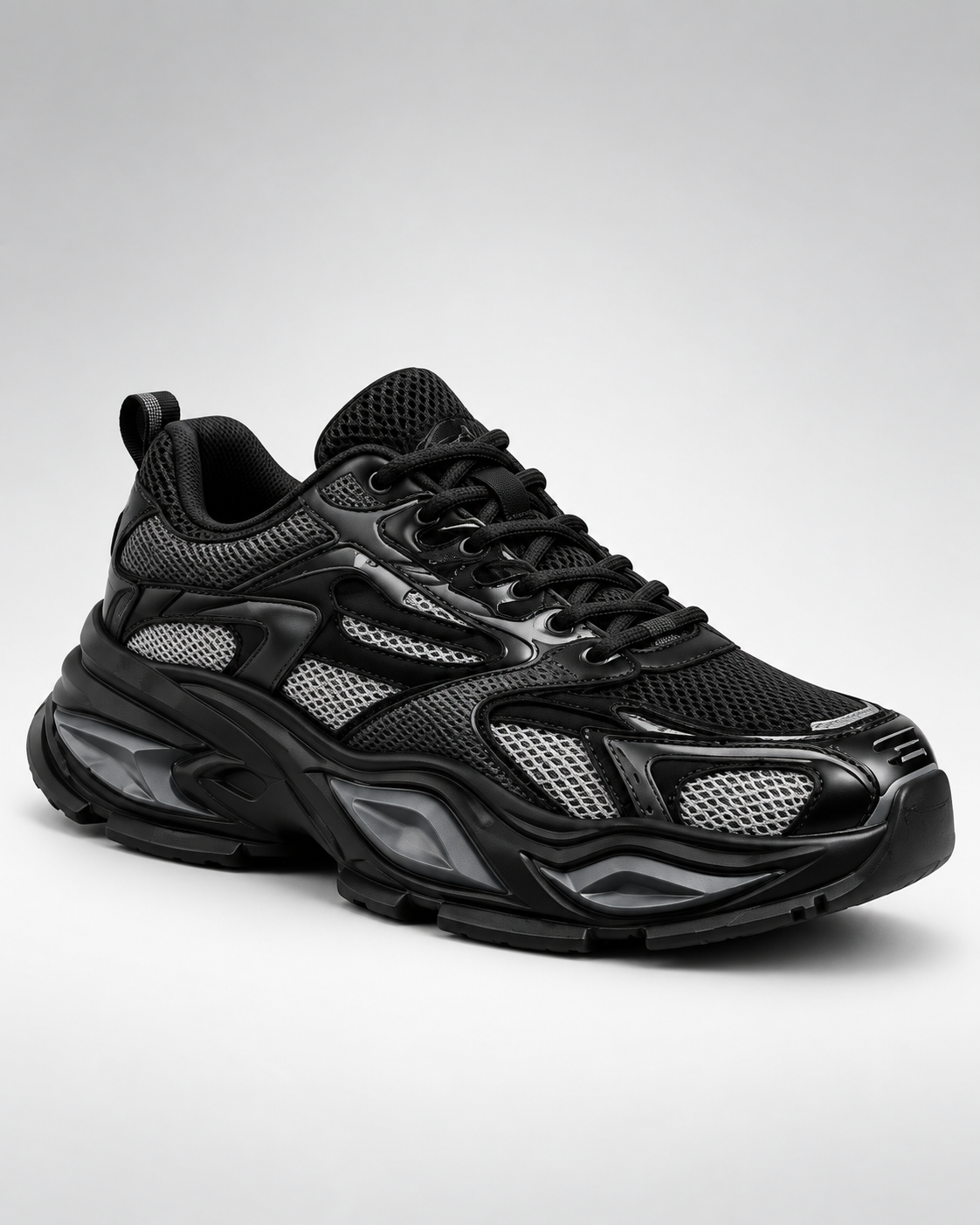 VRS Urban Motion Sneakers negro - vista 45 grados [vrs-color:negro]