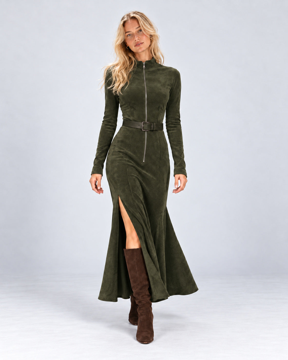 Vestido Verona Zip - Oliva - vista 1